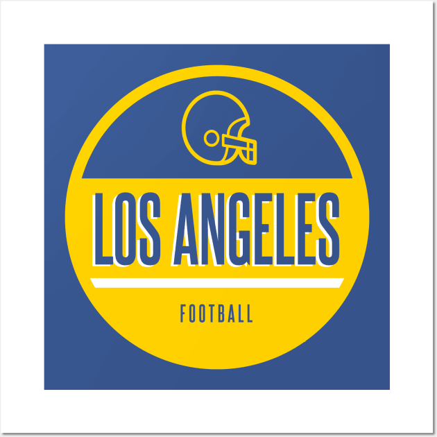 Los Angeles retro football Wall Art by BVHstudio